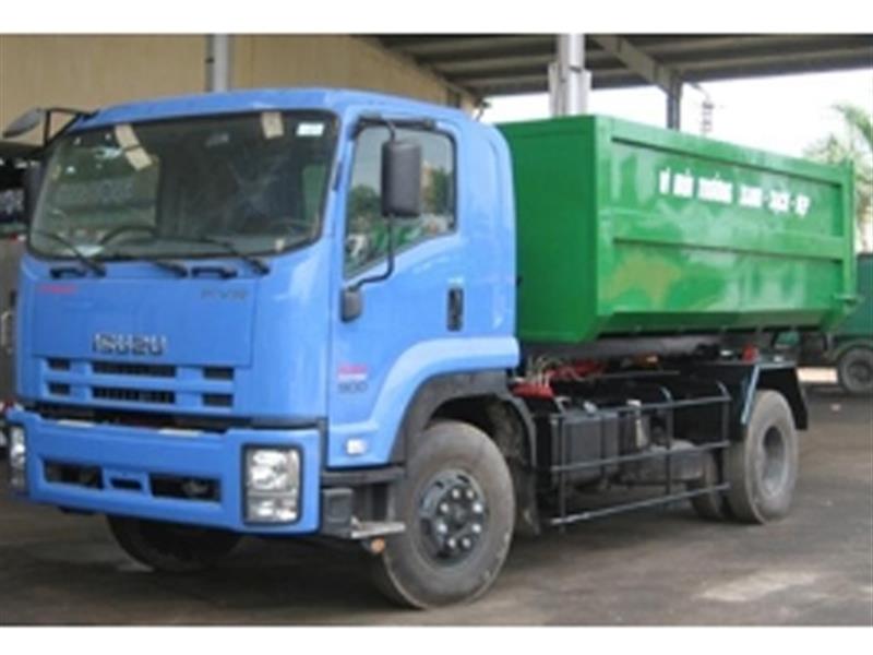 Xe chở rác thùng rời ISUZU