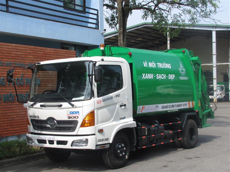 Xe ép rác Hino 9 khối