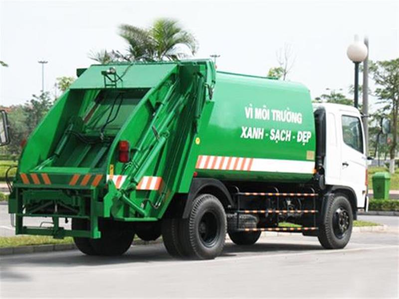 Xe cuốn ép rác 6 khối Dongfeng