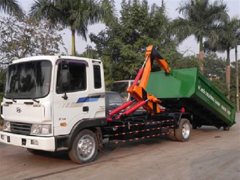 Xe chở rác thùng rời Hino