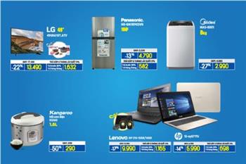 Điện máy HC đồng loạt giảm giá đến 50%
