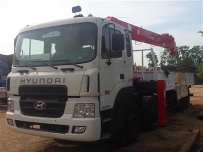 Xe cẩu HYUNDAI HD320 cẩu Atom 14 tấn