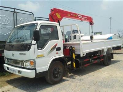 Xe tải chiến thắng 4,95 tấn gắn cẩu Unic 3 tấn 3 đoạn