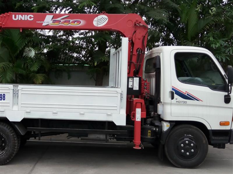 Xe cẩu HYUNDAI HD700 cẩu UNIC URV344 3