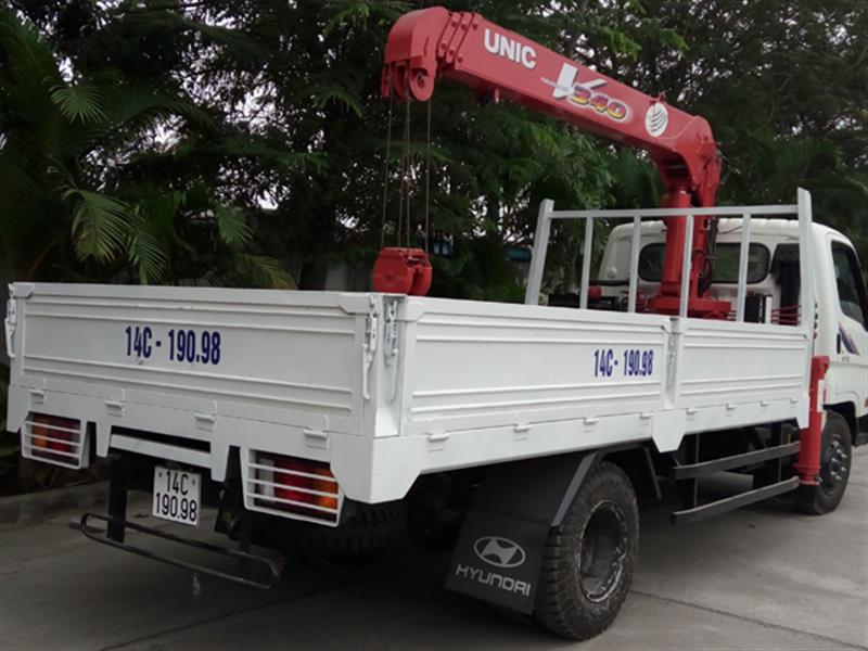 Xe cẩu HYUNDAI HD700 cẩu UNIC URV344 2