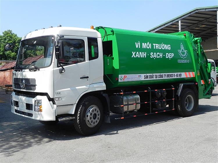 Xe cuốn ép rác Dongfeng 14 m3 1