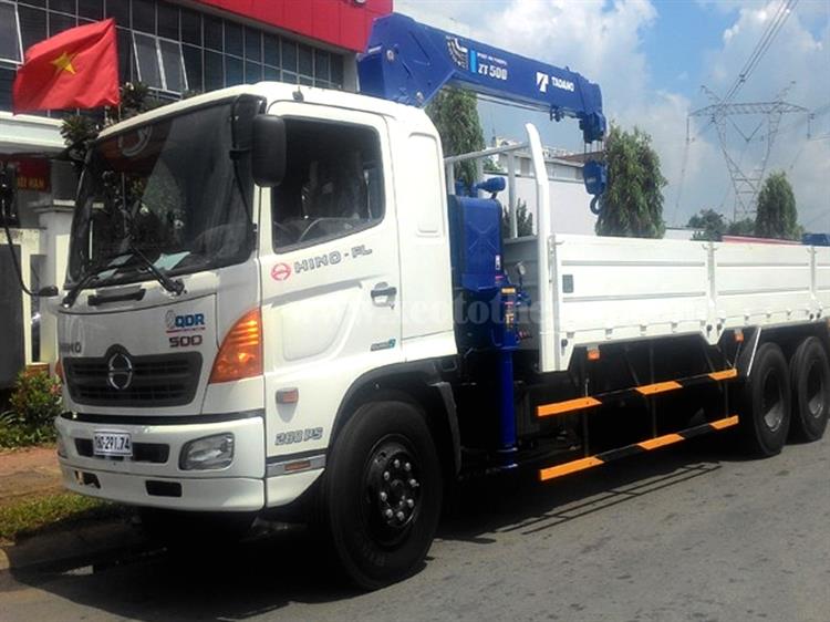 Xe tải Hino gắn cẩu tự hành Tadano 5 tấn 4